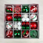 Kit com 42 Bolas de Natal Decoradas para Árvore