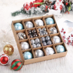 Kit com 42 Bolas de Natal Decoradas para Árvore