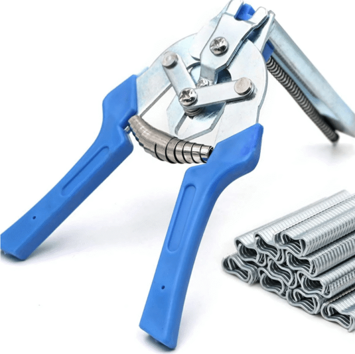 Alicate para Cerca e Gaiola com Grampeador Automático + 600 Grampos
