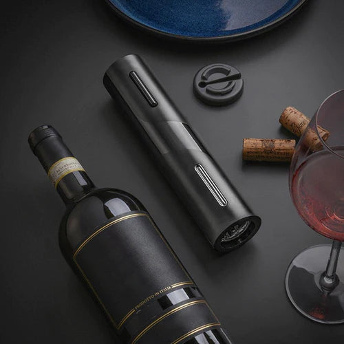 Abridor de Vinho Elétrico 4 em 1 com Saca-Rolhas Automático
