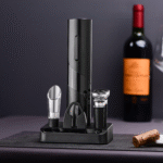 Abridor de Vinho Elétrico 4 em 1 com Saca-Rolhas Automático