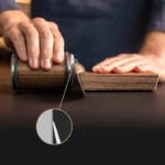 Afiador de Facas Profissional com Rolo de Diamante e Base Magnética Angular