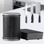 Afiador de Facas Profissional com Rolo de Diamante e Base Magnética Angular