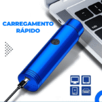 Mini Barbeador Elétrico Portátil USB à Prova d'Água IPX7