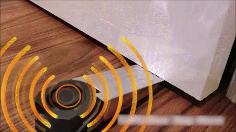 Alarme de Porta Portátil com Travador e Sensor de Pressão 120dB