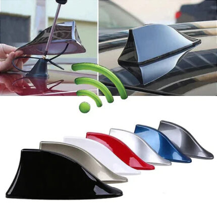 Antena Tubarão Shark para Carro Universal Funcional com Amplificador de Sinal