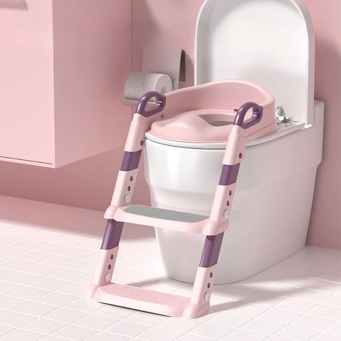 Assento Redutor com Escada para Vaso Sanitário Infantil Dobrável
