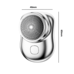 Barbeador Elétrico USB à Prova d'Água Mini Shaver Portátil de Bolso