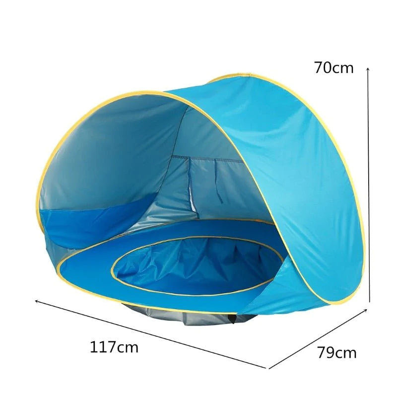 Barraca de Praia para Bebê com Piscina e Proteção Solar UV 50