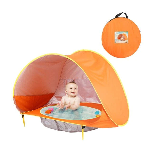 Barraca de Praia para Bebê com Piscina e Proteção Solar UV 50