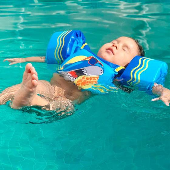 Boia Colete Infantil com Assento e Cinto de Segurança (Não Fura)