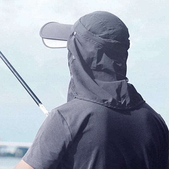 Chapéu Boné com Proteção de Nuca e Rosto Removível Anti-UV