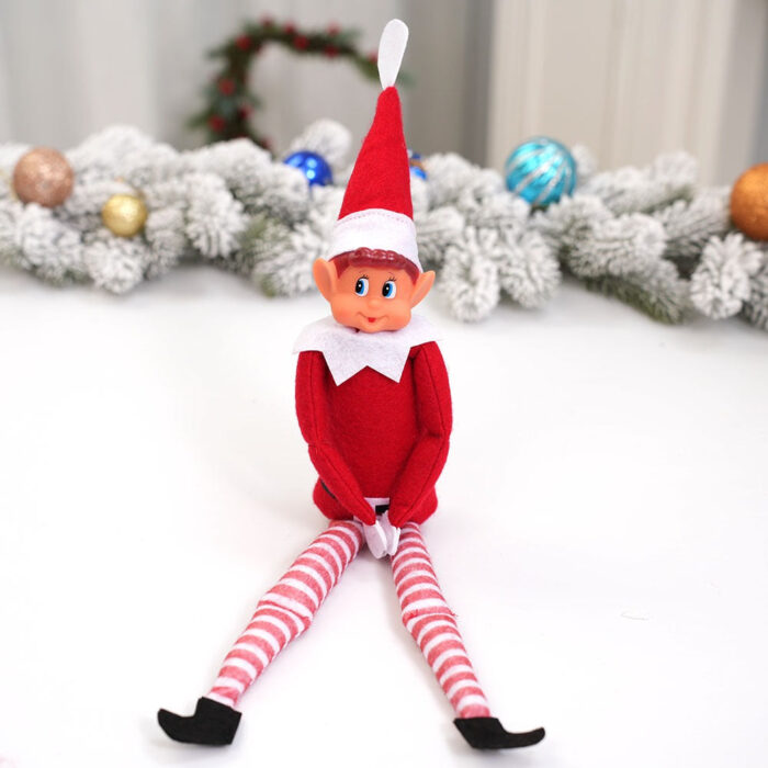 Boneco Elfo de Natal Decorativo Enfeite para Árvore e Prateleira