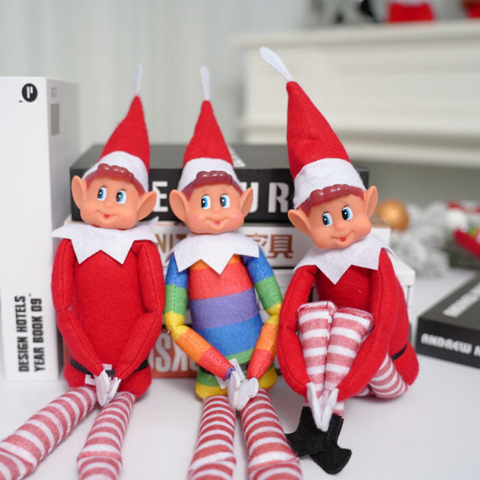 Boneco Elfo de Natal Decorativo Enfeite para Árvore e Prateleira