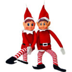 Boneco Elfo de Natal Decorativo Enfeite para Árvore e Prateleira