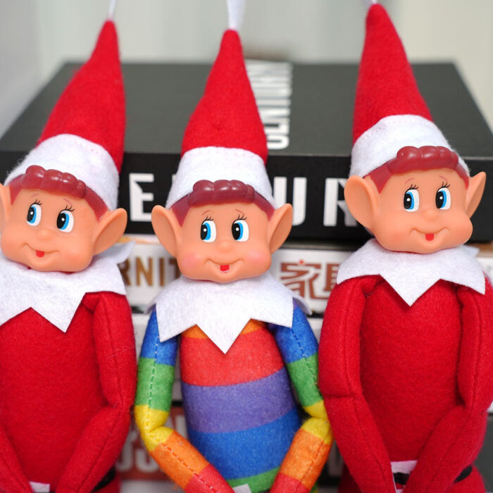 Boneco Elfo de Natal Decorativo Enfeite para Árvore e Prateleira