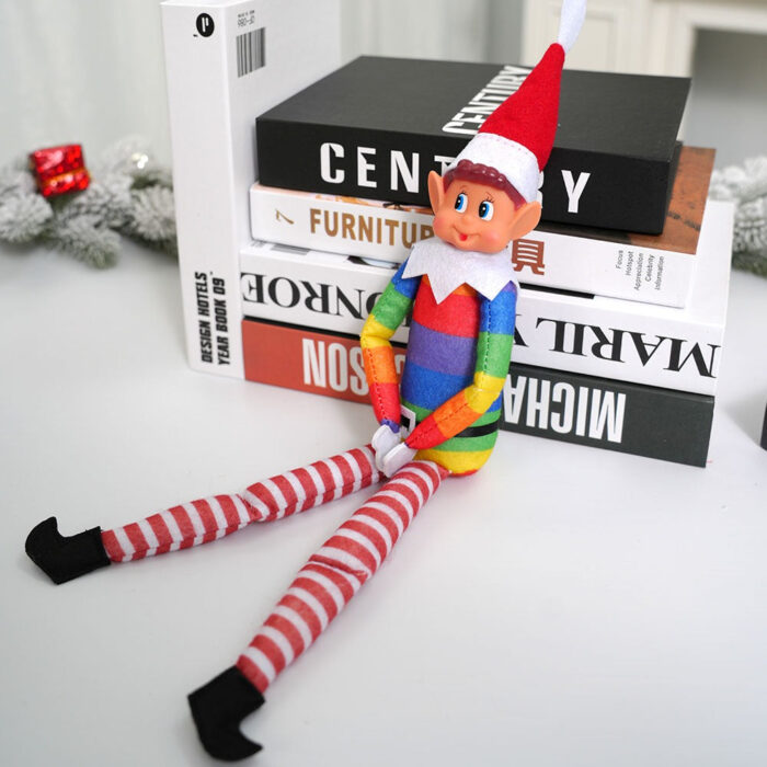 Boneco Elfo de Natal Decorativo Enfeite para Árvore e Prateleira