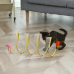 Túnel para Gatos Dobrável com Bolinha