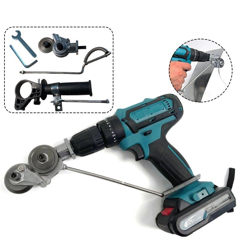 Adaptador de Corte para Furadeira Tesoura Elétrica para Chapas de Metal