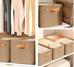 Kit 3 Caixas Organizadoras Dobráveis para Roupas e Cobertores