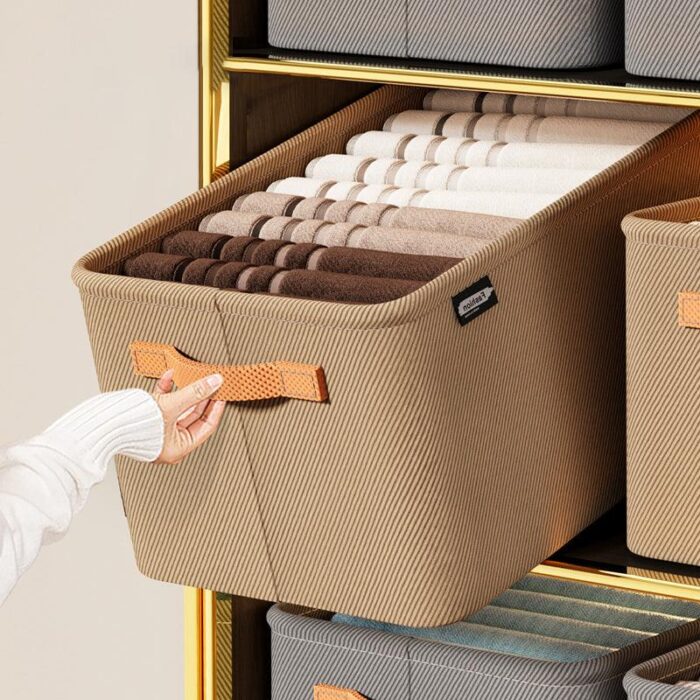 Kit 3 Caixas Organizadoras Dobráveis para Roupas e Cobertores