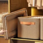 Kit 3 Caixas Organizadoras Dobráveis para Roupas e Cobertores