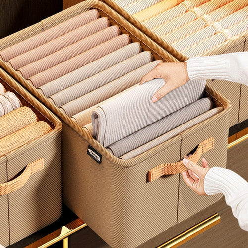 Kit 3 Caixas Organizadoras Dobráveis para Roupas e Cobertores