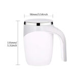 Caneca Mixer Magnética Automática Recarregável USB 400ml