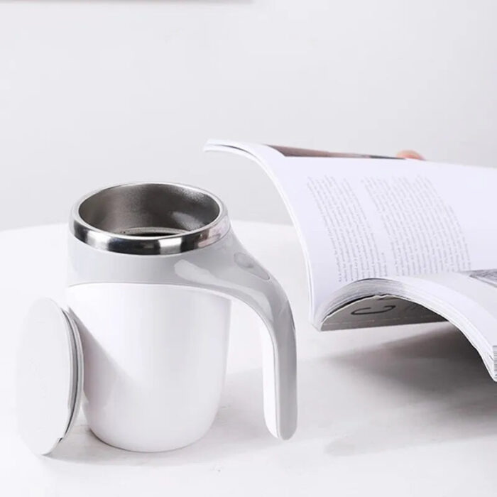 Caneca Mixer Magnética Automática Recarregável USB 400ml