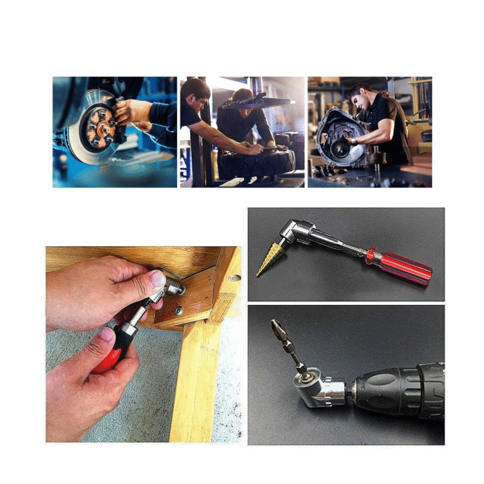 Adaptador Angular 105° para Parafusadeira e Furadeira com Encaixe Magnético