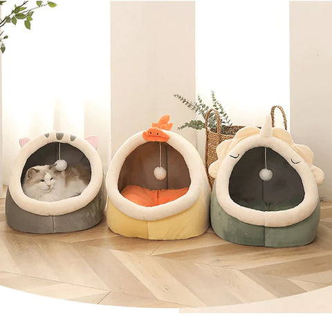 Cama Toca para Gatos e Cães Pequenos - Formato de Bichinhos