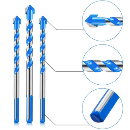 Kit de Brocas Multimaterial com Ponta de Tungstênio