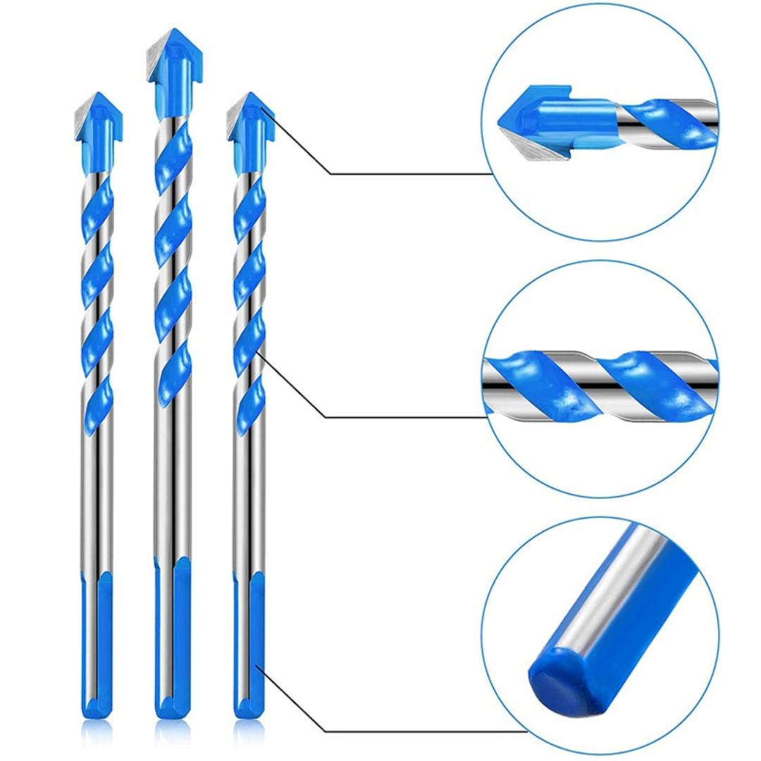 Kit de Brocas Multimaterial com Ponta de Tungstênio (7 Peças)