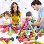 Blocos de Montar Magnéticos Brinquedo Educativo 25 Peças
