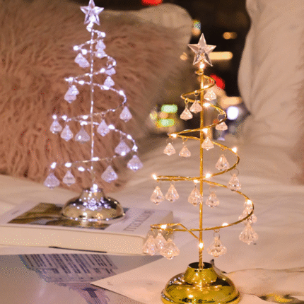 Luminária Árvore de Natal Decorativa de Mesa com Luz de LED