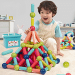 Blocos de Montar Magnéticos Brinquedo Educativo 25 Peças