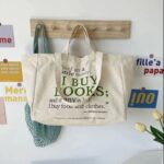 Bolsa de Ombro Casual e Resistente de Lona com Zíper