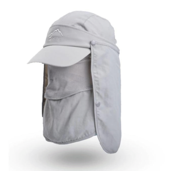 Chapéu de Pesca 4 em 1 com Proteção Solar UV e Protetor de Nuca