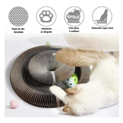 Arranhador para Gatos 2 em 1 com Bolinha