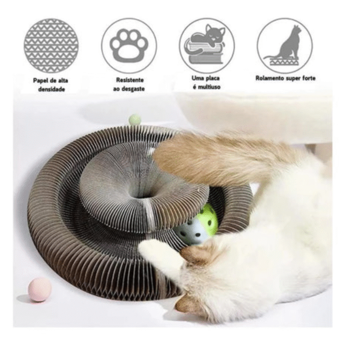 Arranhador para Gatos 2 em 1 com Bolinha