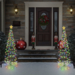 Árvore de Natal Solar LED para Jardim Decoração Externa Automática