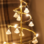 Luminária Árvore de Natal Decorativa de Mesa com Luz de LED