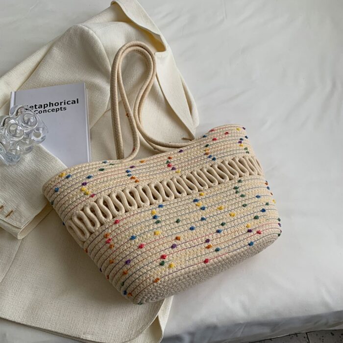 Bolsa de Ombro Feminina em Couro PU com Alça Larga