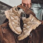 Bota Coturno Militar Tático com Biqueira de Aço e Sola Antifuro