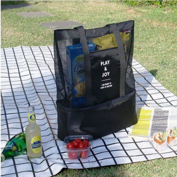 Bolsa de Praia 2 em 1 com Compartimento Térmico Integrado