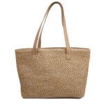 Bolsa de Ombro Vazada Estilo Sacola de Praia com Necessaire Interna