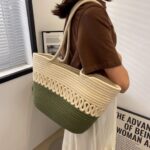 Bolsa de Ombro Feminina em Couro PU com Alça Larga