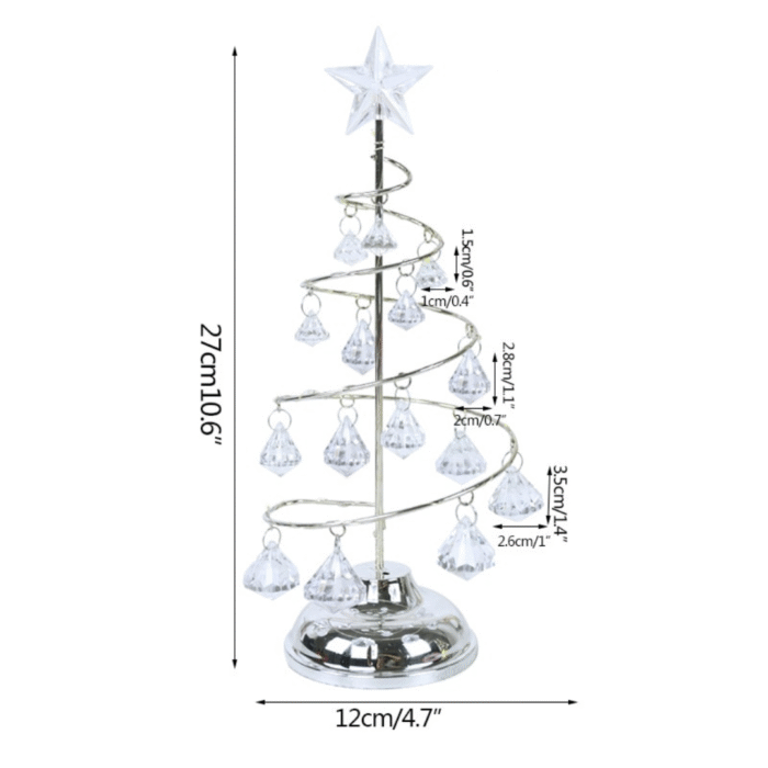 Luminária Árvore de Natal Decorativa de Mesa com Luz de LED