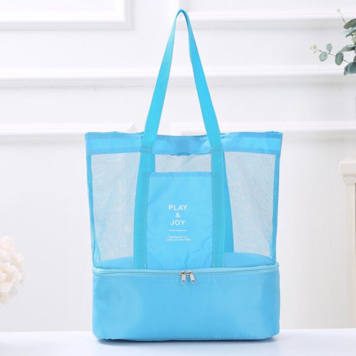 Bolsa de Praia 2 em 1 com Compartimento Térmico Integrado
