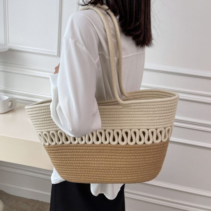 Bolsa de Ombro Feminina em Couro PU com Alça Larga